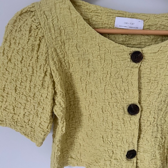 Oak & Fort button front top - Picture 2 of 6